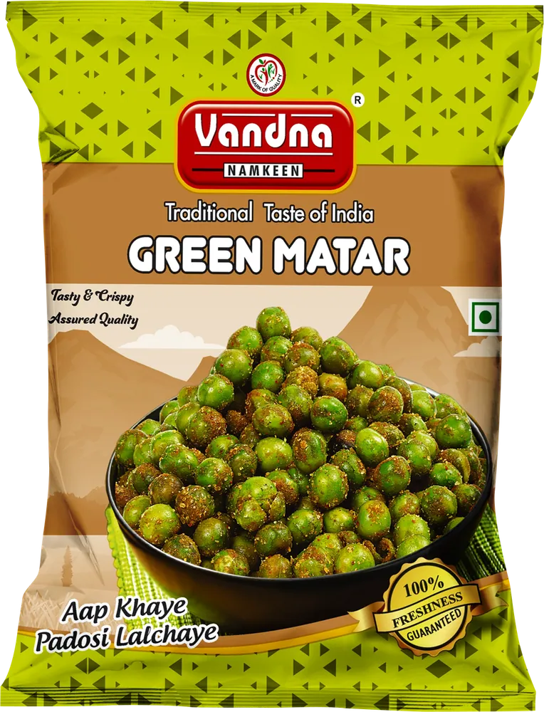Green Matar ₹5 pack, front view