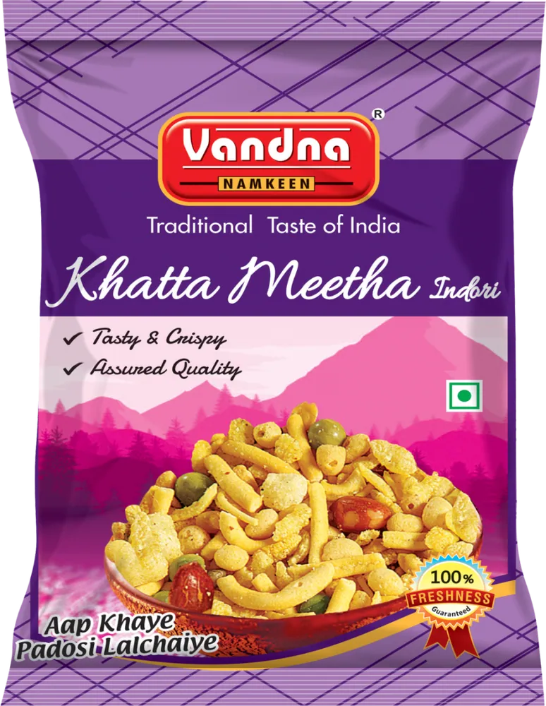 Khatta Meetha Indori pack, front view