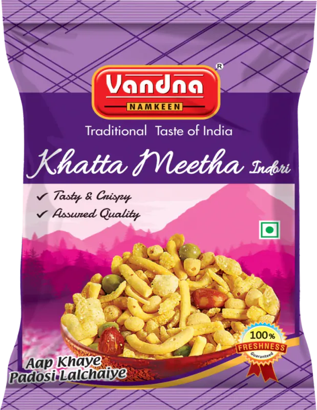 Khatta Meetha Indori pack, front view