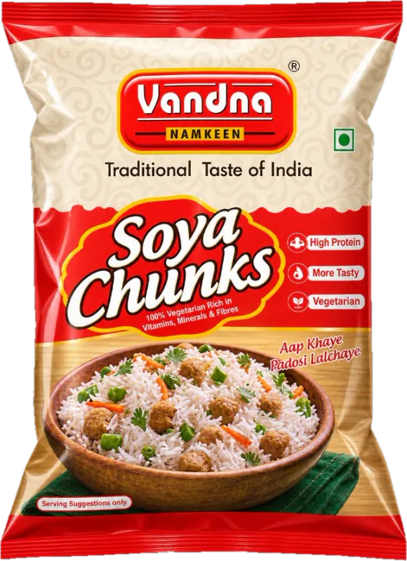 Soya Chunks pack, front view