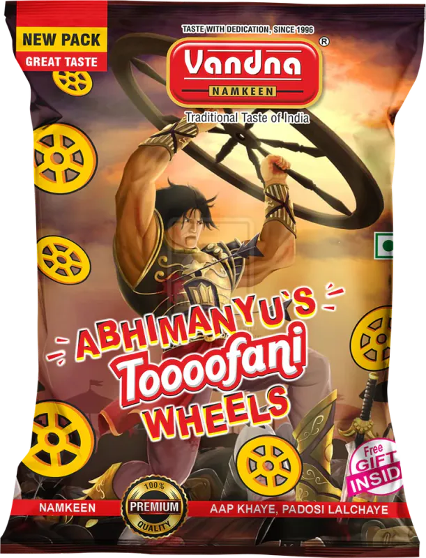 Toofani Wheel ₹5 pack, front view