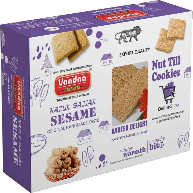 Winter Delight Nut Til Cookies 350g pack, front view