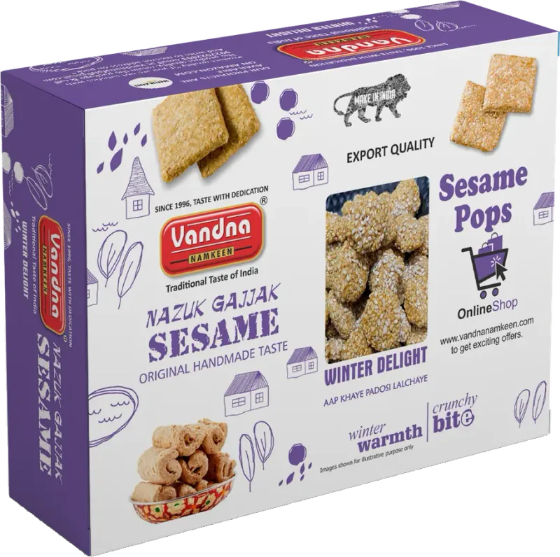 Winter Delight Sesame Pops 350g pack, front view