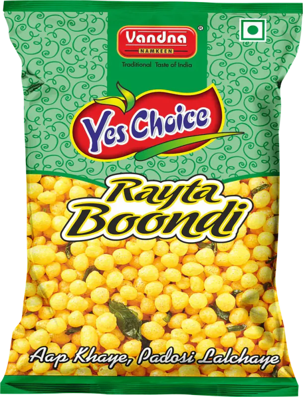Yes Choice Rayta Boondi ₹5 pack, front view