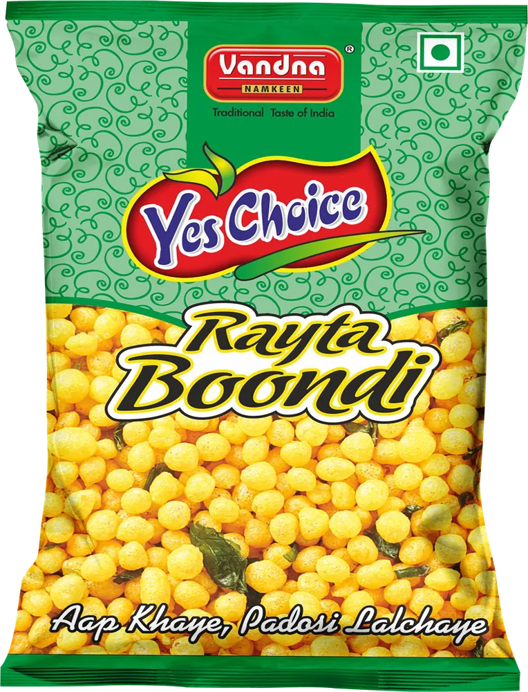 Yes Choice Rayta Boondi ₹5 pack, front view
